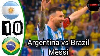 Argentina vs Brazil 1-0 Full Football Match 2023 HD & All Goals 2023 HD | Messi & Nicolas Otamendi |