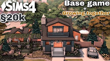 20k Starter Base Game + Growing Together Craftsman  | No CC | The sims 4 | Stop motion Speed build
