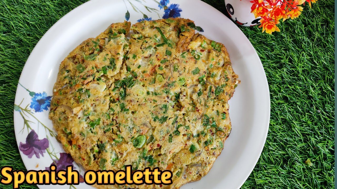 Spanish oats potato omelettebreakfasthow to make Spanish omelette🍴