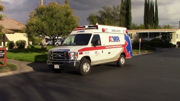 Stroke Response & On Scene Footage - Roseville Fire Dept. Engine 3 & AMR Ambulance