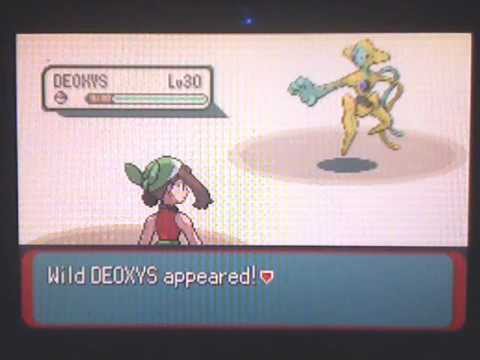 ポケモンエメラルド 色違いデオキシス Pokemon Emerald Shiny Deoxys Youtube