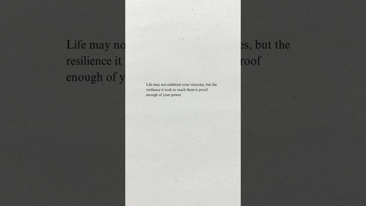 Resilience🤍 