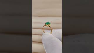 Famous Octagon Cut Emerald Ring | Handmade Minimalist Jewelry | https://www.etsy.com/listing/1856697274/ Wealth