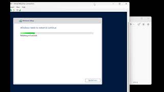 Installation of Windows server 2019 in hyper v