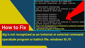 How to Install dig in Windows 11 /10||dig is not recognized as an isnternal or external command
