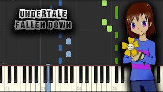 Undertale - Fallen Down - [Piano Tutorial] (Synthesia) (Download MIDI + PDF Scores)
