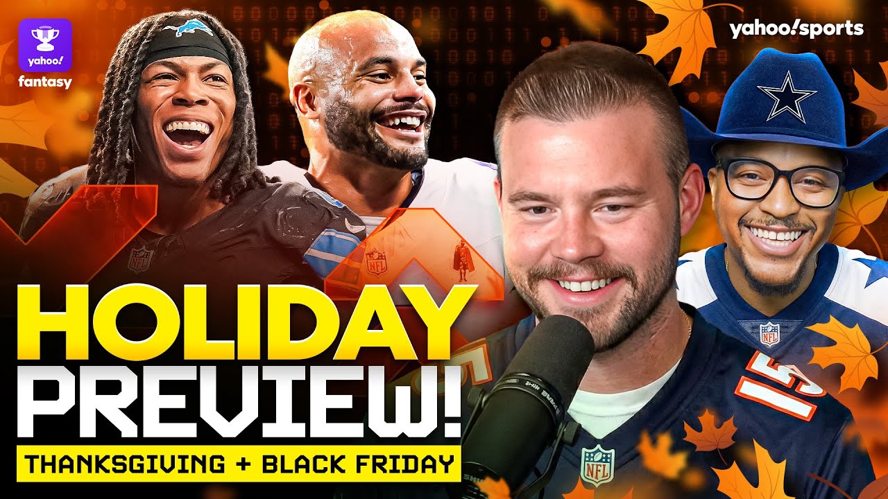 Thanksgiving + Black Friday game previews: Best 🦃 SLATE EVER? + MATCHUPS to exploit in fantasy