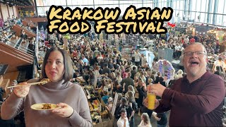We ate our way around Asia at the Asian Food Festival in KRAKOW...but didn't eat the bugs😃