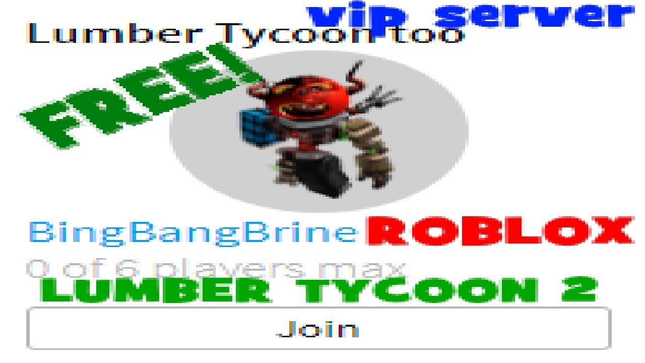 Free Vip Server Roblox Lumber Tycoon 2 Youtube - free vip server roblox lumber tycoon 2