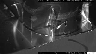 Aluminium milling slow motion highspeed camera