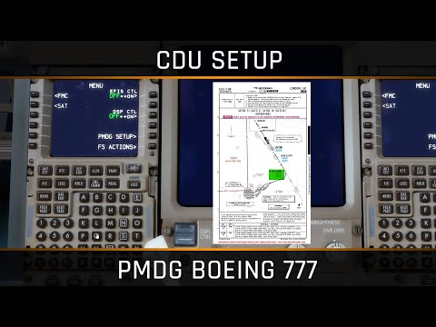 PMDG Boeing 777 - CDU Setup
