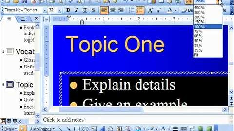 PowerPoint 2003 Tutorial Zooming a Presentation Microsoft Training Lesson 5.5