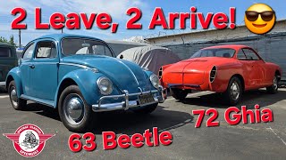 Vcs Vintage Vw Restoration Shop Daily Update, Episode 649, The 56 And 69 Leave, 2 New Cars Arrive