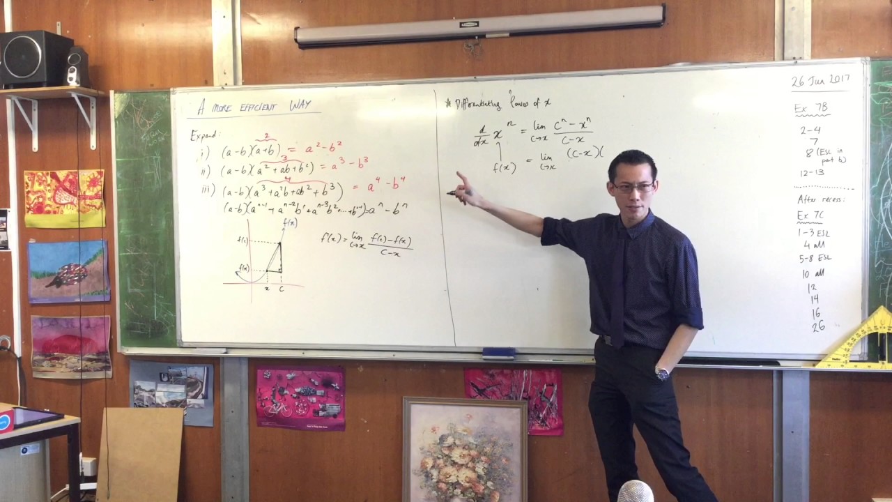 Applications of First Principles (4 of 4: Developing the power rule) maths is fun
