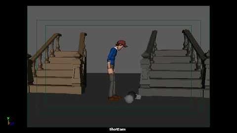 Walk and Jump 3D animation test