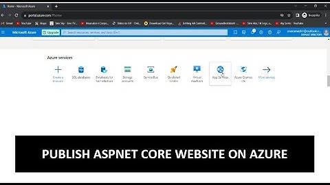 How to publish website on Azure | ASP.NET CORE Website on Azure