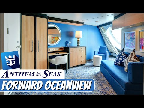 Anthem of the Seas Forward-Facing Ocean View, Larger Layout walkthrough tour
