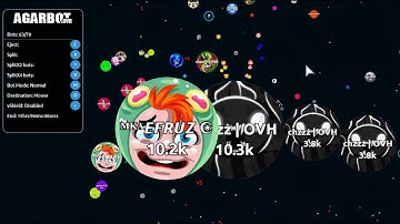 DOMINATING AGAR.IO PARTY WITH 132 MASS BOTS  | AGARBOT.OVH 2021