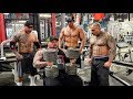 SICK CHEST WORKOUT WITH THE HOMIES | 200 POUND DUMBBELLS