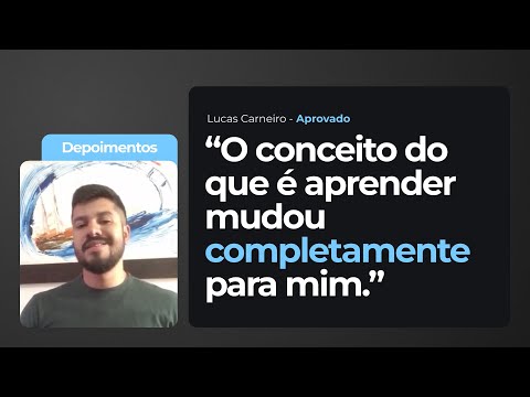 Aprovado com Menos de 3 Meses de Estudo - Depoimento Aluno Lucas Carneiro