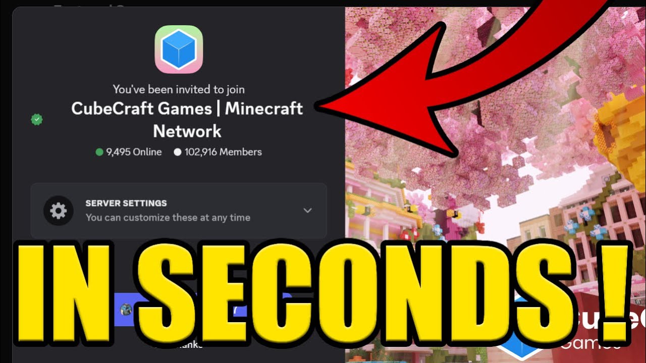 HOW to JOIN CUBECRAFT DISCORD SERVER PC & MOBILE - YouTube
