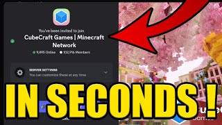 HOW to JOIN CUBECRAFT DISCORD SERVER ✅PC & MOBILE✅ screenshot 2