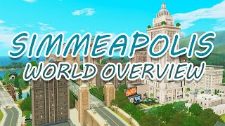 IT HAS A UNIVERSITY! SimMeapolis The Sims 3 World Overview