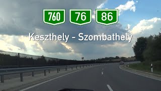 [H] 76-os főút + 86-os főút Keszthely - Szombathely