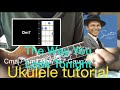 Lv.4【Tutorial】Frank Sinatra/ The way you look tonight-ukulele chords