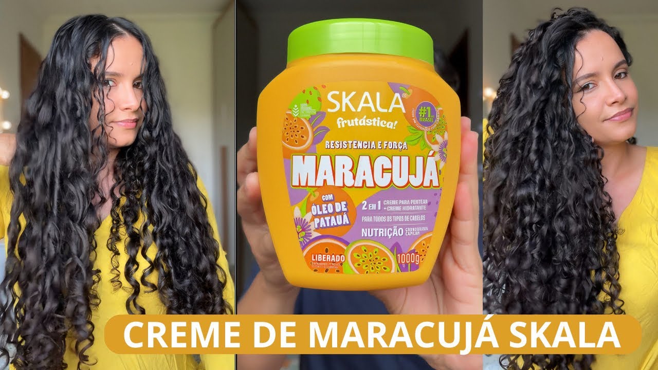 TESTEI O CREME DE MARACUJÁ DA SKALA 