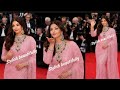 Aishwarya Rai Bachchan with Pink Saree with Traditional Indian Jewellery at Cannes 2026 Red Carpet