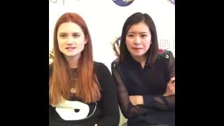 Hp Celebration Bonnie Wright & Katie Leung Q&A Live