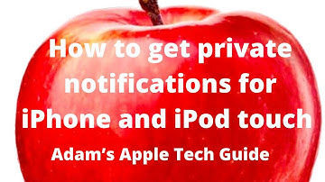 How to get private notifications for iPhone and iPod touch