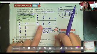 4th Grade- GoMath- Lesson 12.5- Line Plots