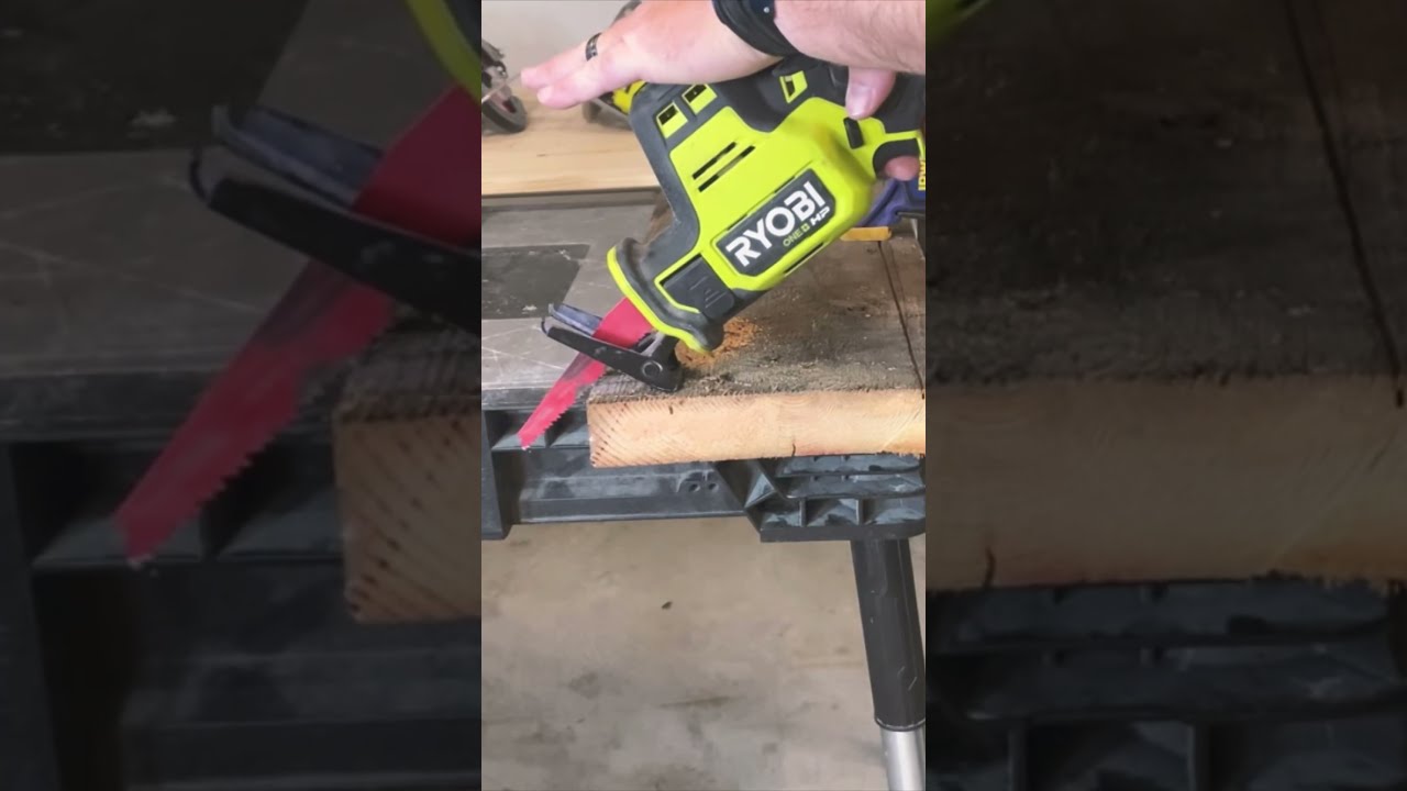 one handed reciprocating saw Reciprocatingsaw onehanded shorts craftsman ryobi