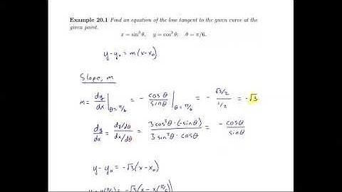 9.2 Calculus with Parametric Curves