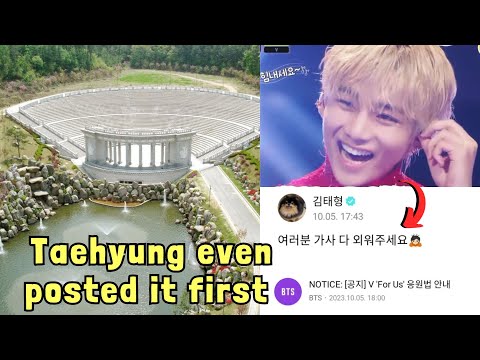 Taehyung’s gonna perform ‘slow dancing’ & ‘for us’ in front of 1400 ARMY and we’re not one of them!!