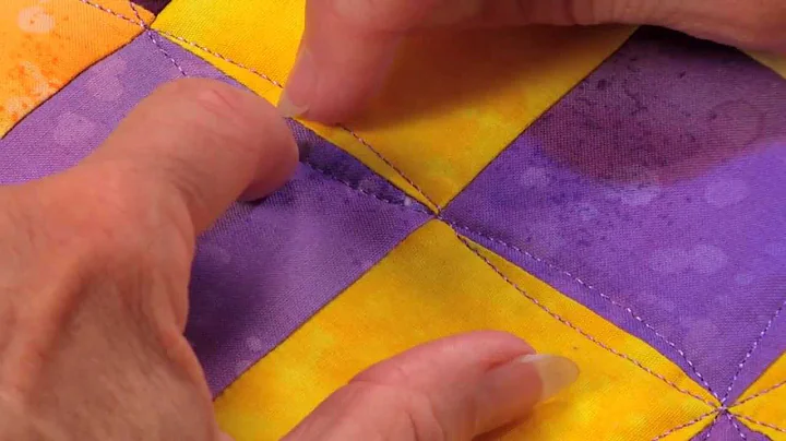 Walking foot quilting design: Wine glass stitch, W...