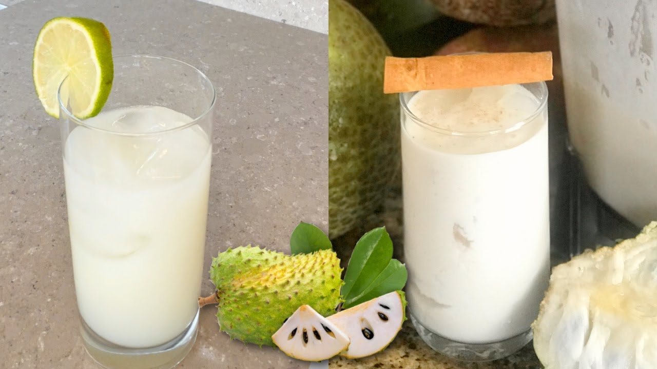 Sour Sop Juice Made Two Ways Youtube