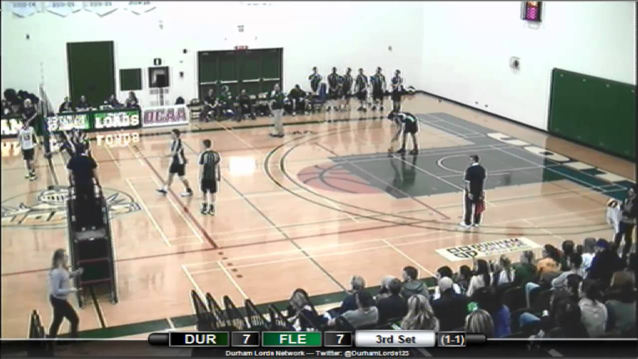 Men's Volleyball Durham College vs. Fleming Knights Feb. 2, 2016