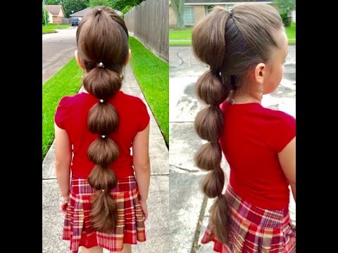 Bubble Ponytail,Long Hair,Fun,Easy,Creative,Little Girls,Learn Do Teach Hairstyles,Picture Day,Cute,Sweet,Back To School,Unique,Princess,Pretty,Party Style
