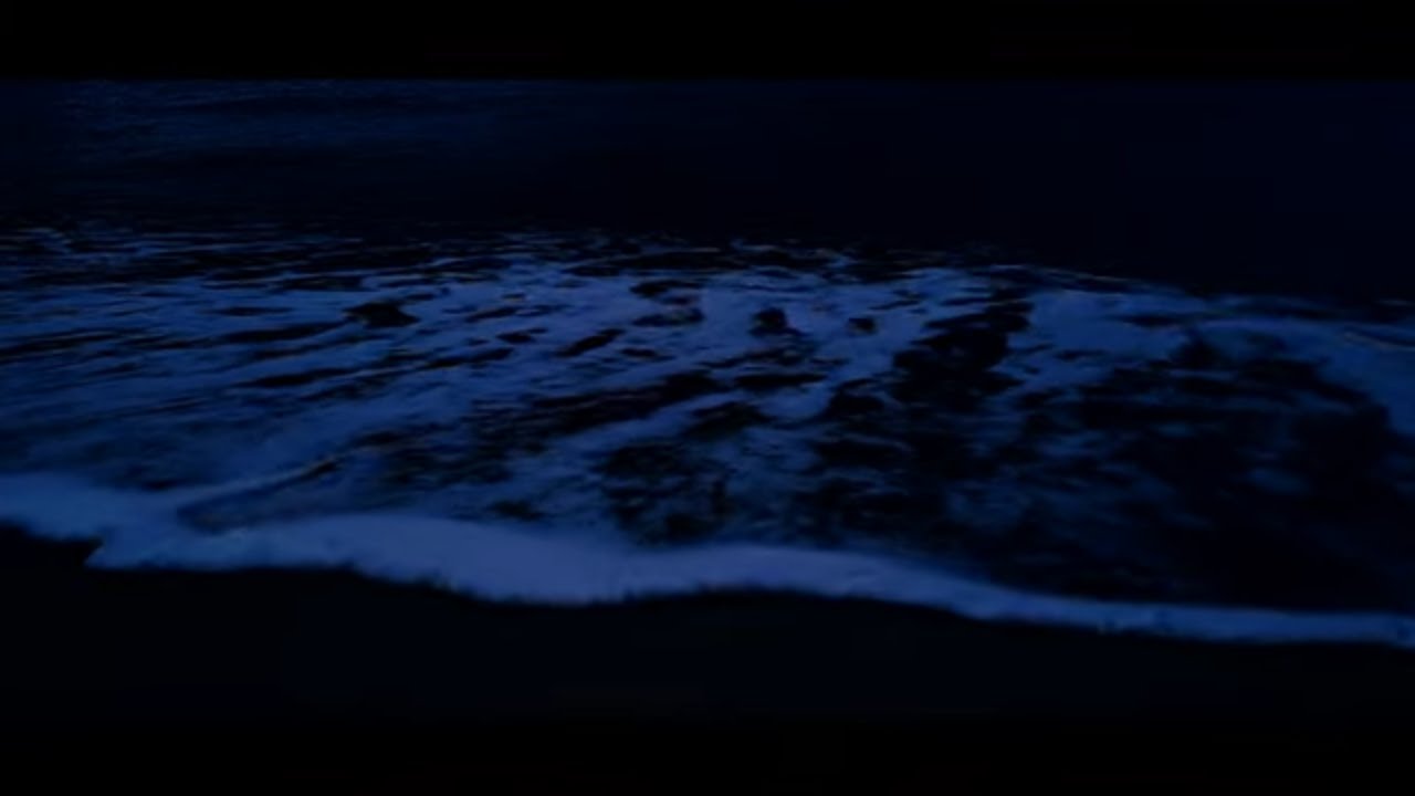 Fall Asleep with Ocean Waves Rolling Slowly Through the Night - Deep Sleeping with Ocean Sounds