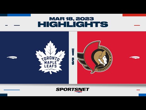NHL Highlights | Maple Leafs vs. Senators - March 18, 2023