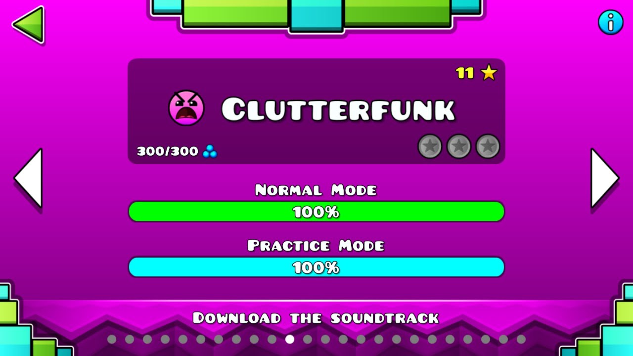 Geometry Dash - "Clutterfunk" 100% Complete - YouTube