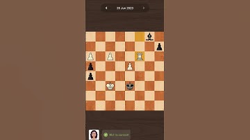 Chess.com 20 jun Daily puzzle #chessforfun #shorts #chesstricks