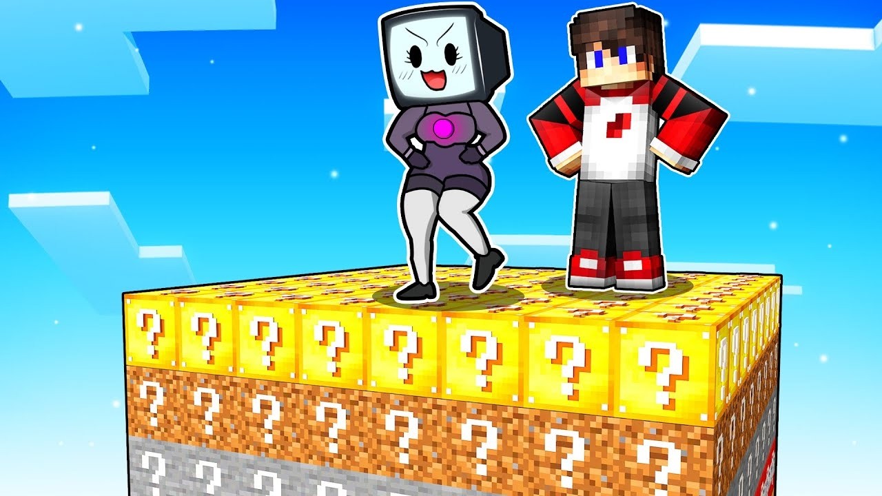 😱 Я ЗАПЕРТ на ЧАНКЕ С ЛАКИ БЛОКАМИ С ТВ ВУМАН В МАЙНКРАФТЕ!