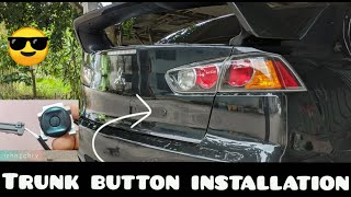EVO X Trunk Button Installation