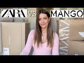 NEW IN ZARA VS MANGO HAUL | SPRING WINTER TRY ON 2021