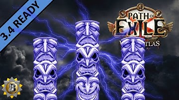 [3.4] Arc Totem Build - Hierophant Templar - Path of Exile War For The Atlas - Delve