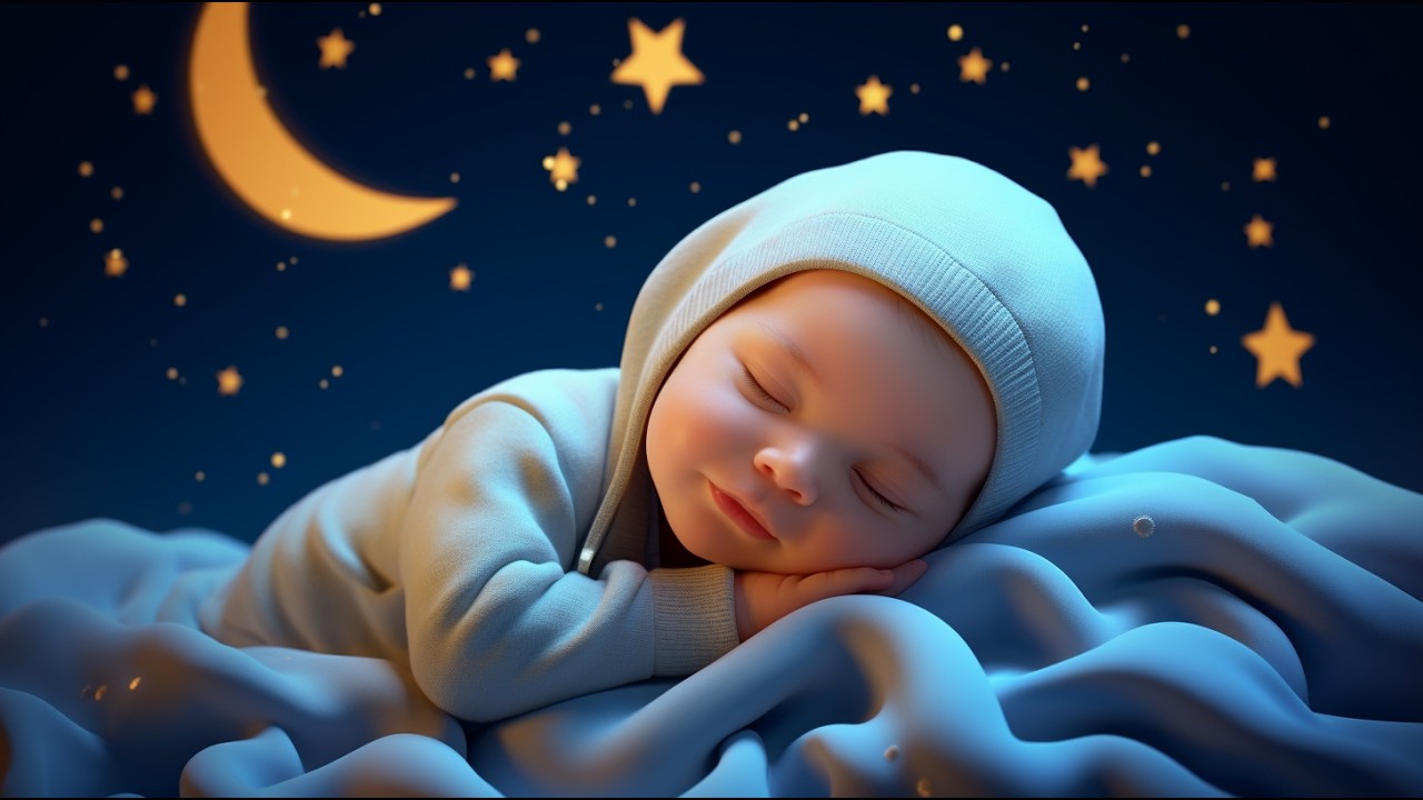 Mozart & Brahms Lullaby 🎶 Relaxing Baby Music 🌙 Sleep Instantly in 3 Minutes